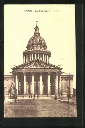 AK Paris, Le Panthéon, Strassenpartie am Pantheon
