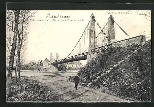 AK Bassou, Le Chemin de l`Abreuvoir, Pont suspendu