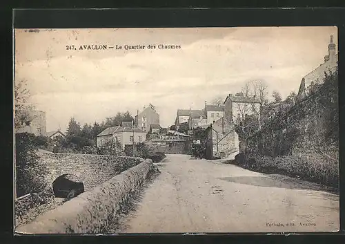 AK Avallon, Le Quartier des Chaumes