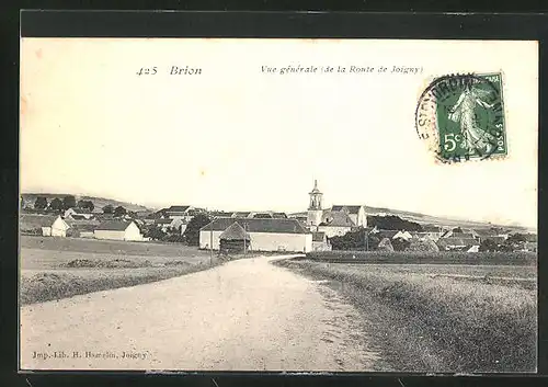 AK Brion, Vue générale de la Route de Joigny