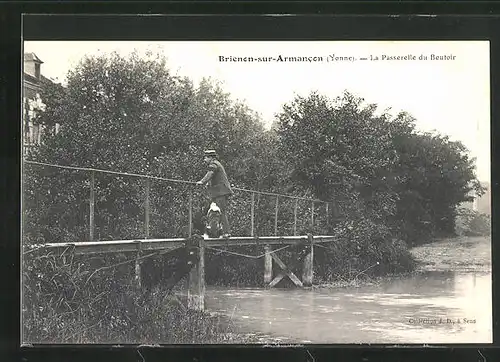 AK Brienon-sur-Armancon, La Passerelle du Boutoir