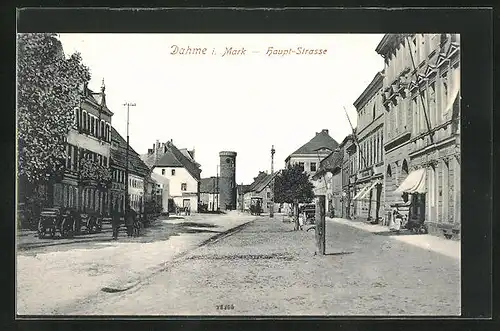 AK Dahme i. Mark, Haupt-Strasse im Sonnenschein