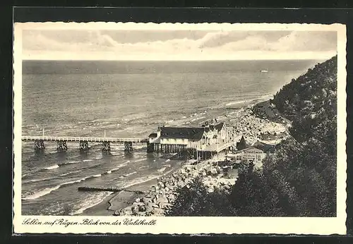 AK Sellin auf Rügen, Blick vom Café Waldhalle