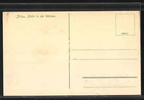 AK Zittau, Motiv in der Weinau