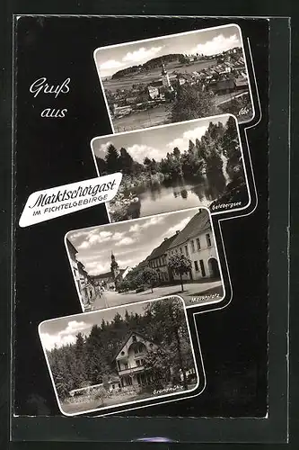 AK Marktschorgast, Gasthaus Grundmühle, Marktplatz