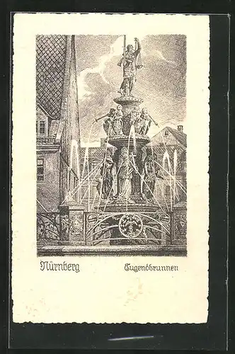 Künstler-AK Nürnberg, Jugendbrunnen