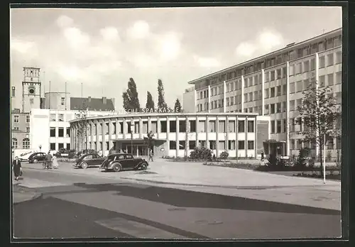 Foto-AK Rheydt, Städtische Sparkasse