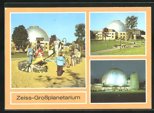 AK Berlin, Zeiss-Grossplanetarium, Kinder auf dem Spielplatz