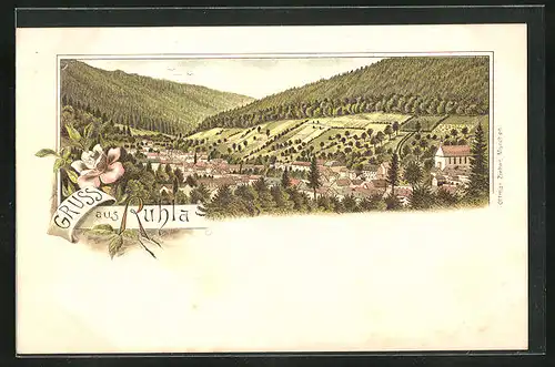 Lithographie Ruhla, Panorama