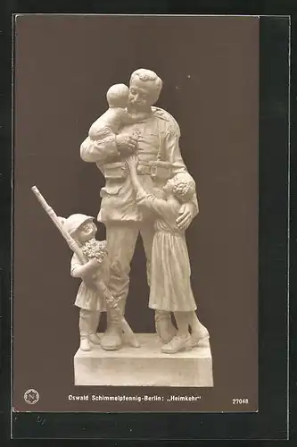AK Berlin, Statuengruppe Heimkehr von Oswald Schimmelpfennig