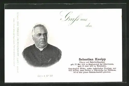 AK Sebastian Kneipp, Pfarrer und Naturheilkundiger, 1821-1897