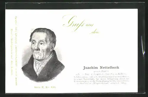 AK Joachim Nettelbeck, Preussischer Patriot, 1738-1824