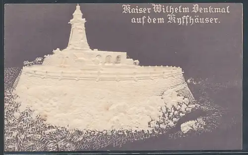 Präge-AK Kyffhäuser, Kaiser-Weilhelm-Denkmal