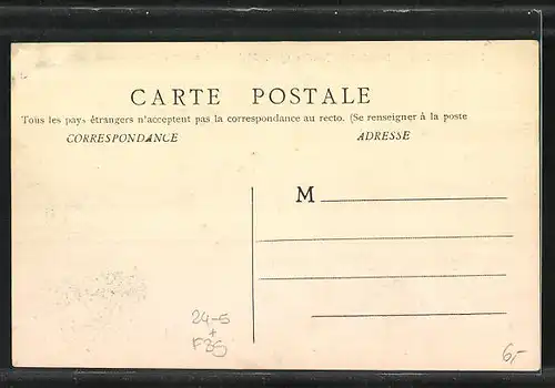 AK Petit-Noir, Inondations Janvier 1910, Maison effondrée au hameau de Brulé