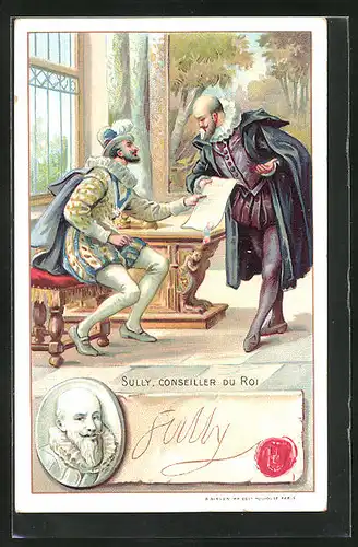 Künstler-AK Shakespeare, Sully, Conseiller du Roi