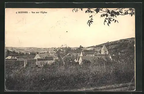 AK Quennes, Vue sur l`Eglise