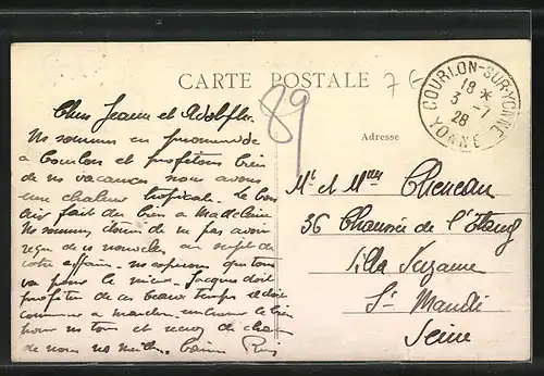 AK Courlon, Le Port et la Plage