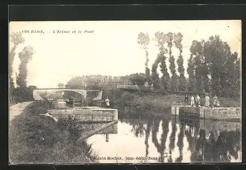 AK Courlon, L`Ecluse et le Pont