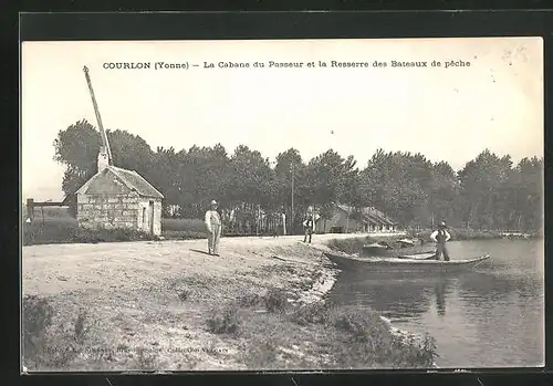 AK Courlon, La Cabane du Passeur et la Resserre des Bateaux de pêche