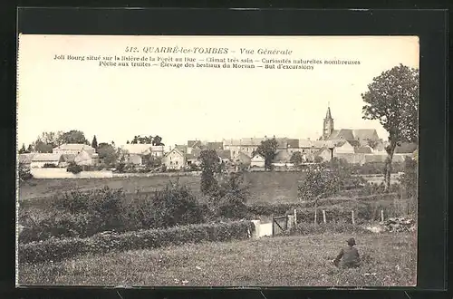 AK Quarré-les-Tombes, Vue Générale