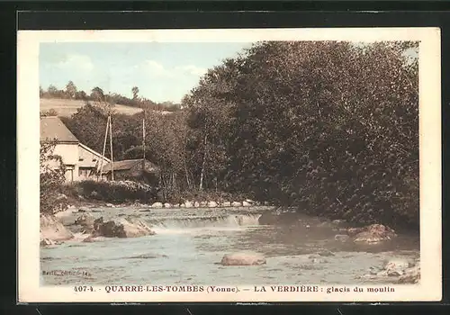 AK Quarré-les-Tombes, La Verdière: glacis de moulin