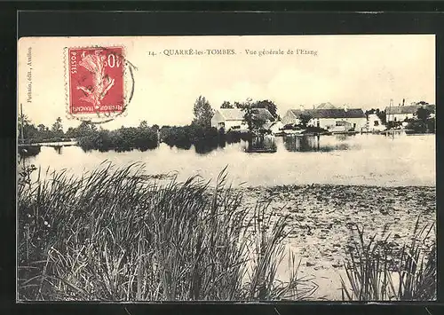 AK Quarré-les-Tombes, Vue générale de l`Etang