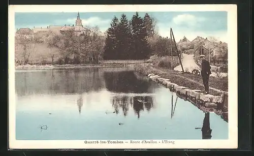 AK Quarré-les-Tombes, Route d`Avallon, L`Etang