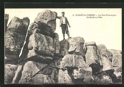 AK Quarré-les-Tombes, Les Sites Pittoresques, La Roche des Fées