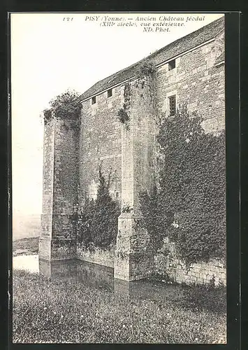 AK Pisy, Ancien Château féodal, Vue extérieure