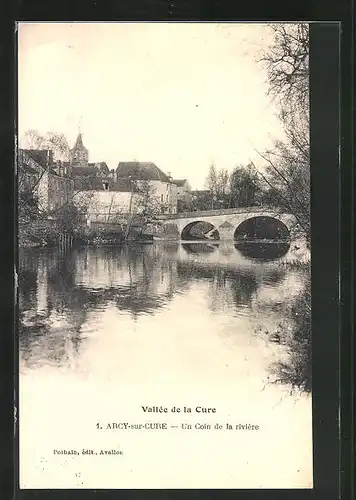 AK Arcy-sur-Cure, Vallée de la Cure, Un Coin de la rivière