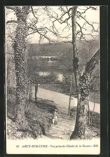 AK Arcy-sur-Cure, Vue prise du Chalet de la Grotte