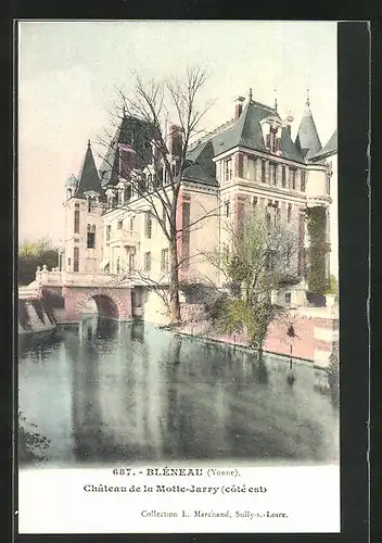 AK Bléneau, Château de la Motte-Jarry côté est