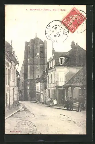 AK Seignelay, Rue de l`Eglise, Strassenpartie