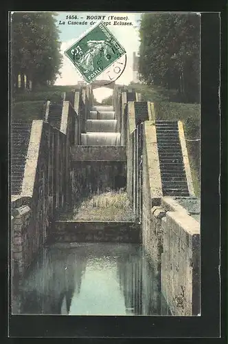 AK Rogny, La Cascade des sept Ecluses