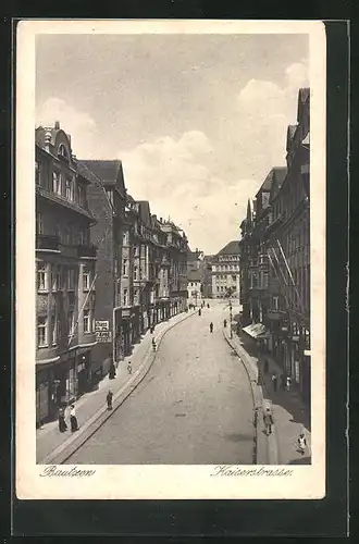 AK Bautzen, Blick in die Kaiserstrasse