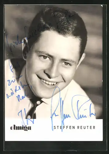 AK Musiker Stefan Reuter, mit Autograph