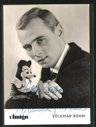 AK Musiker Volkmar Böhm, mit Autograph