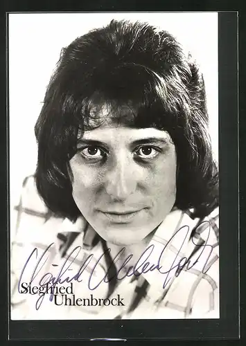AK Musiker Siegfried Uhlenbrock, mit Autograph