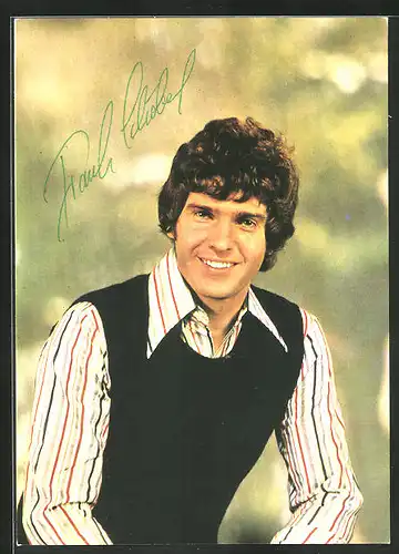 AK Musiker Frank Schöbel, mit Autograph