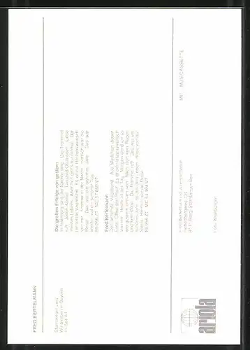 AK Musiker Fred Bertelmann, mit Autograph