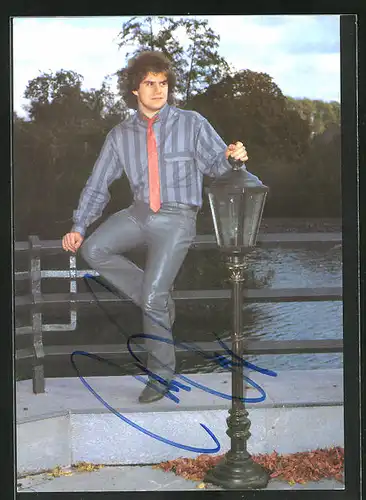 AK Musiker Andy Borg, mit Autograph
