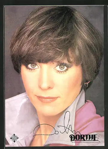 AK Musikerin Dorthe, mit Autograph
