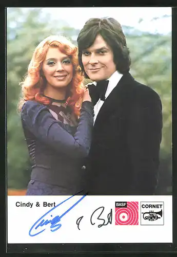 AK Musikerduo Cindy & Bert, mit Autograph