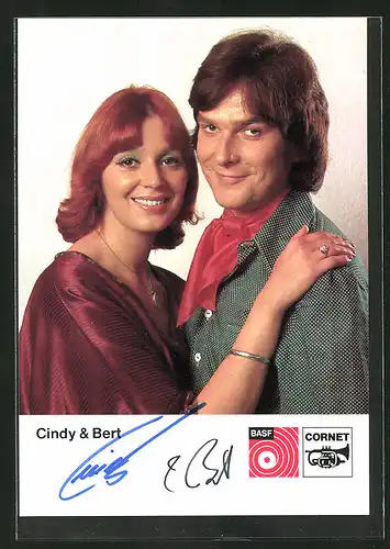 AK Musikerduo Cindy & Bert, mit Autograph