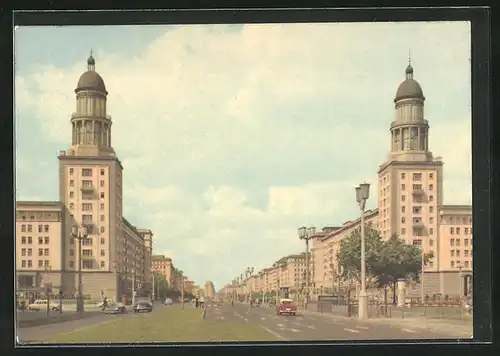 AK Berlin, Strassenpartie am Frankfurter Tor