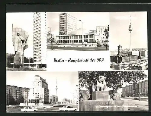 AK Berlin, Leninplatz, Fernsehturm, Strausberger Platz
