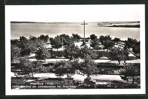 AK Angerburg, Heldenfriedhof am Schwenzaitsee