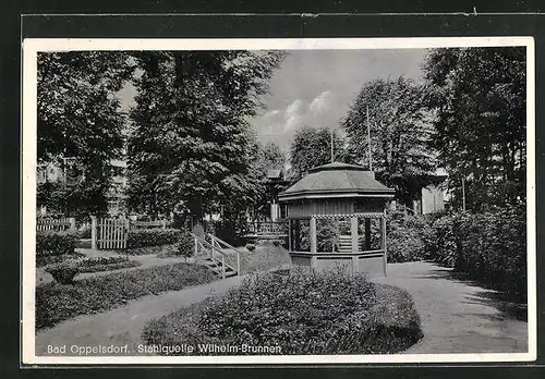 AK Bad Oppelsdorf, Stahlquelle Wilhelm-Brunnen