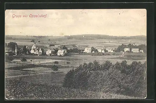 AK Bad Oppelsdorf, Gesamtansicht mit Kirche