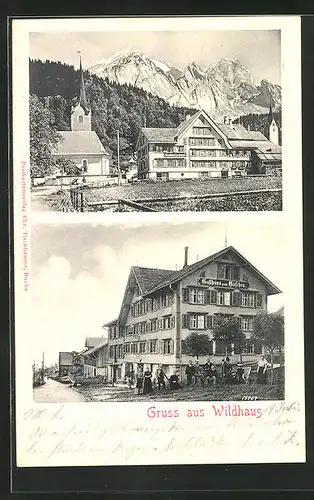 AK Wildhaus, Gasthaus zum Hirschen